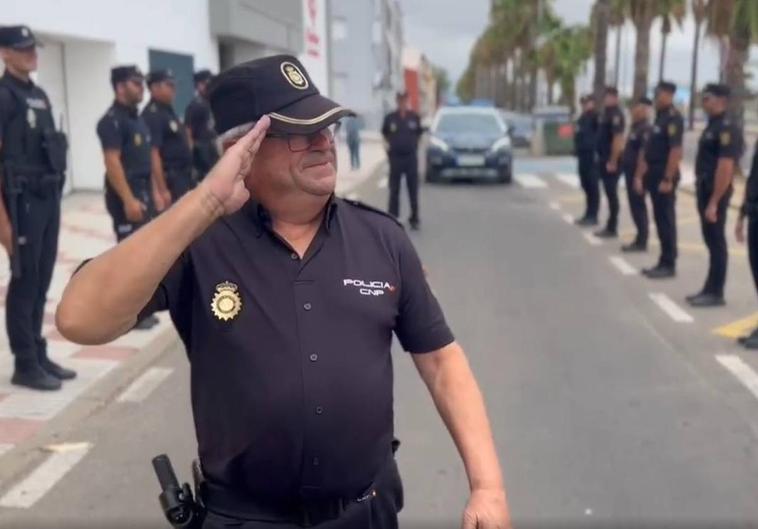 Emotivo homenaje de la Policía Nacional al inspector jefe Pedro Doncel